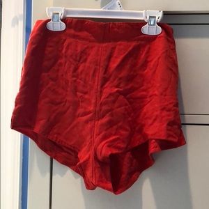 UO zip up shorts